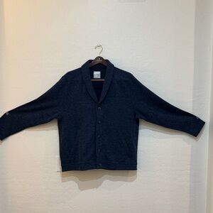 Men's Tommy Bahama Navy Textured Fabric Cardigan